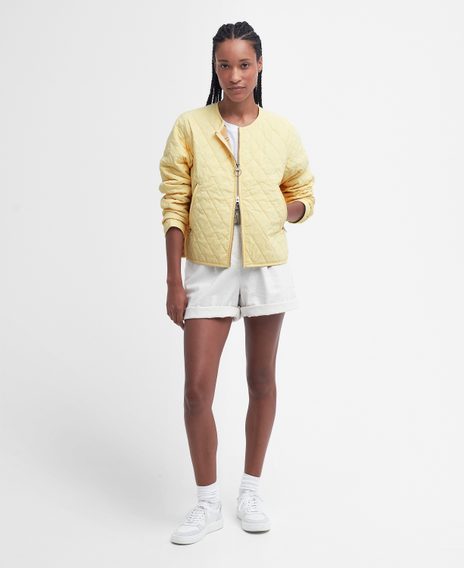 Barbour Caroline Quilted Jacket — Lemon Souffle