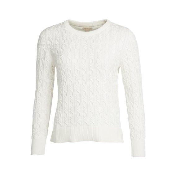 Barbour Hampton Knitted Jumper — Off White