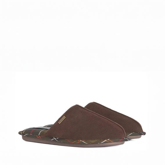 Barbour Foley Slippers — Brown