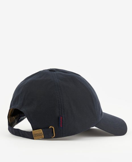 Barbour Wax Sports Cap — Navy