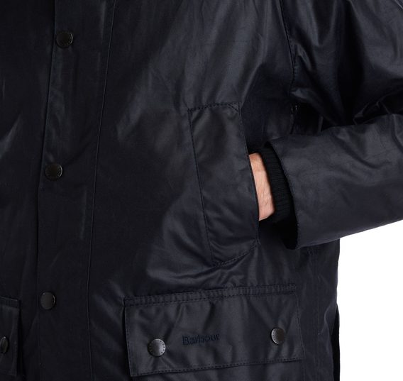 Bazar: Barbour Bedale Wax Jacket — Navy (44/XL)