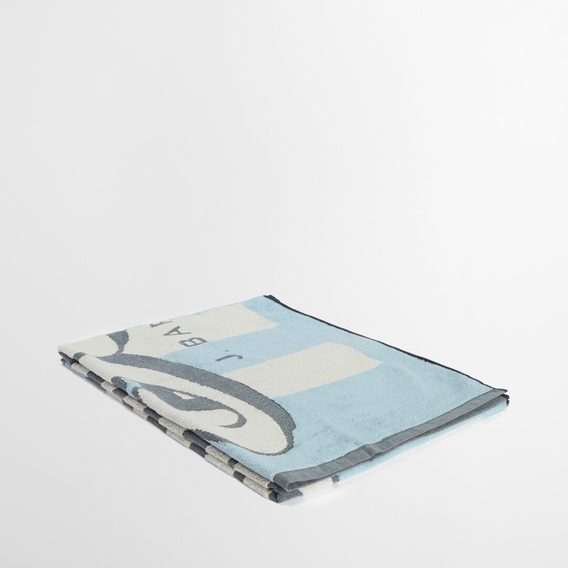 Barbour Archive Beach Towel — Surf Blue Logo