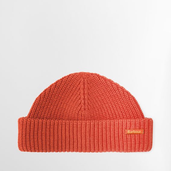 Barbour Mosely Beanie Hat — Orange