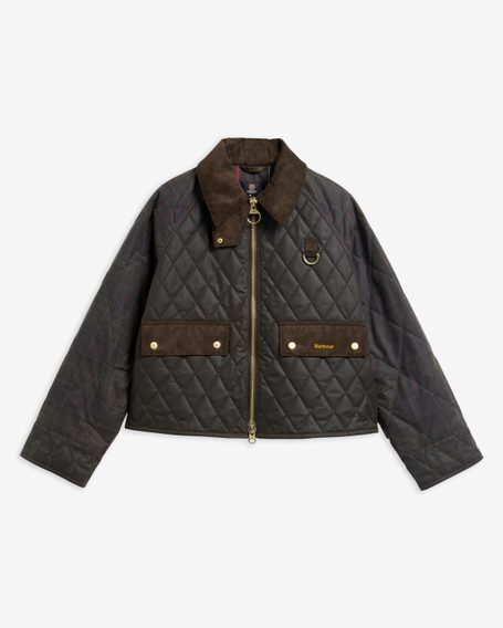 Barbour Tartan Reimagined Icons Tartan Quilted Spey Wax Jacket