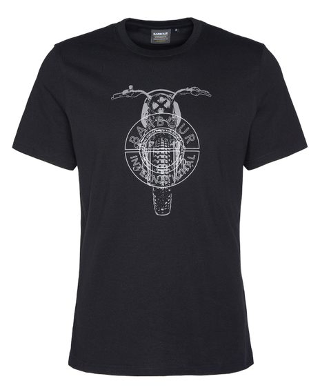 Barbour International Motor T-Shirt — Classic Black