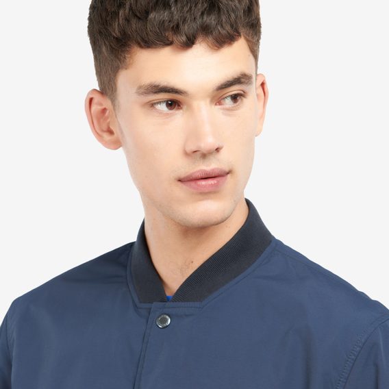 Volnočasová bunda Barbour Crested Varsity Casual Jacket - Navy