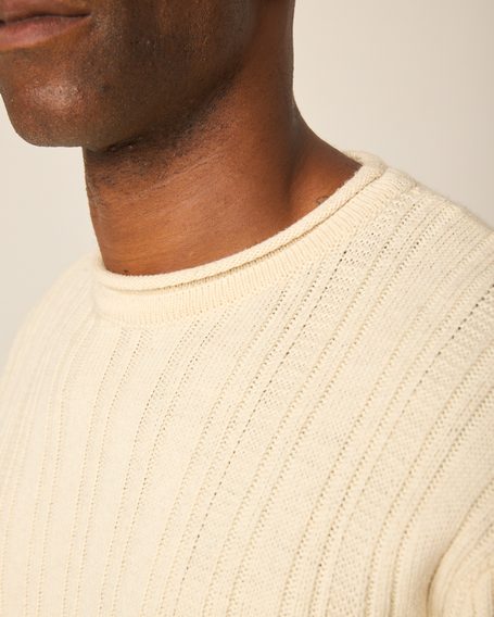 Peregrine Marina Crew Jumper — Cream