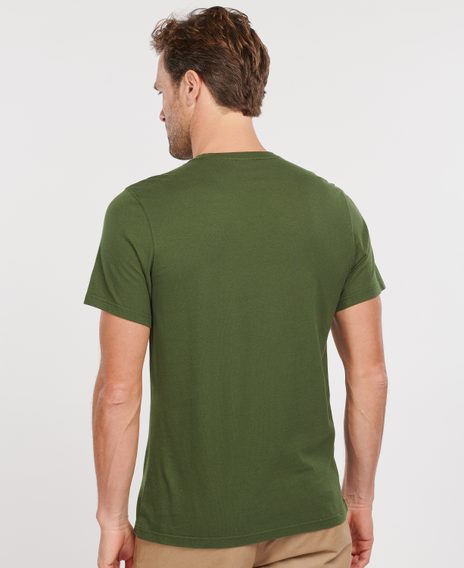 Tričko Barbour Ridge Logo Tee - zelené