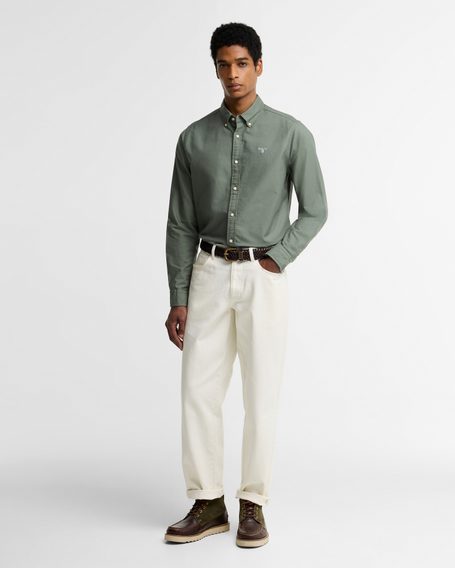 Barbour Oxtown Tailored Shirt — Agave Green