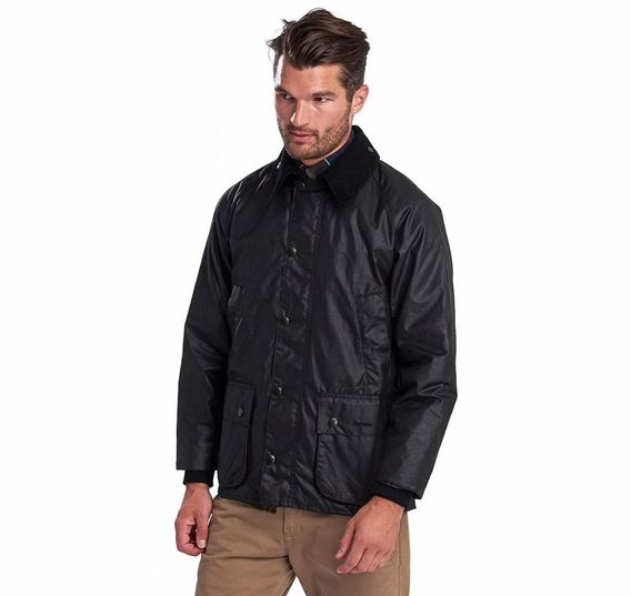 С восък обработено яке за момчета Barbour Bedale - черно