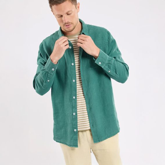 Armor Lux — Comfort Fit Linen Shirt