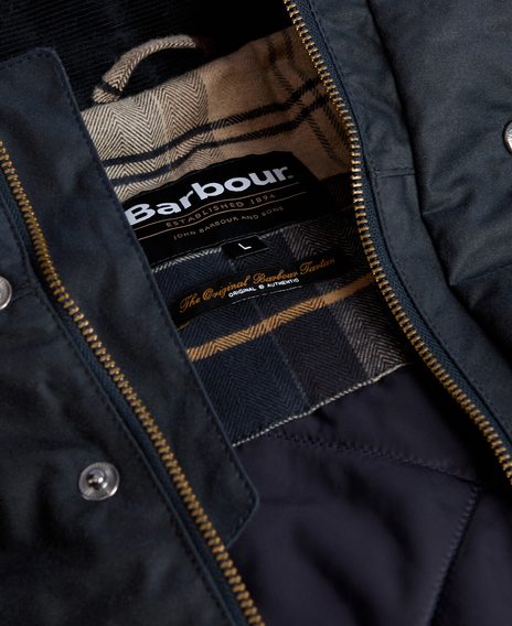 Barbour Bleaberry Wax Jacket — Navy