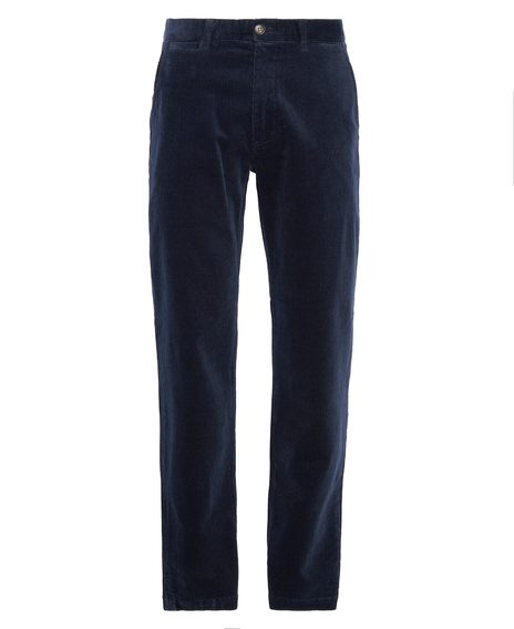 Barbour Stretch Cord Tailored Trousers — Classic Navy