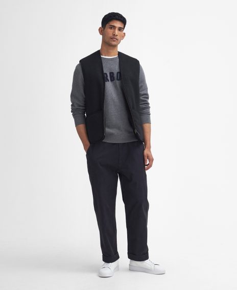 Barbour Warm Pile Zip-In Liner — Black