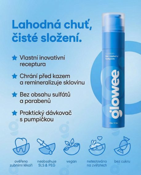 Zubní pasta Glowee — Blue Raspberry