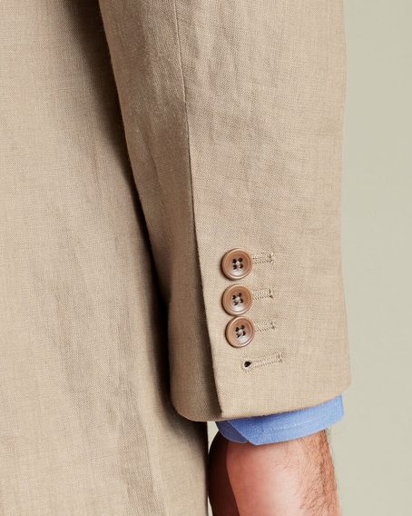 Charles Tyrwhitt Linen Jacket — Taupe