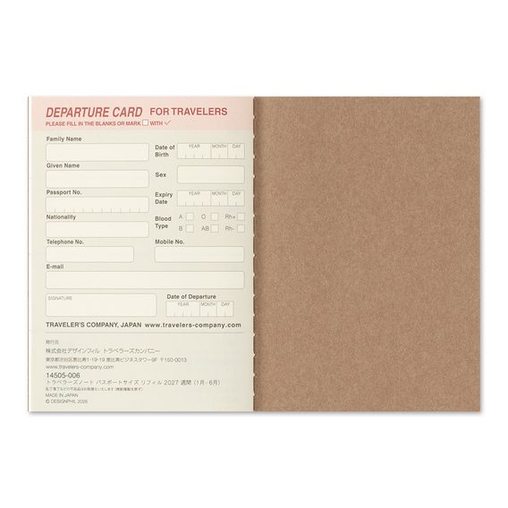 Traveler's 2027 Diary — Weekly (Passport)