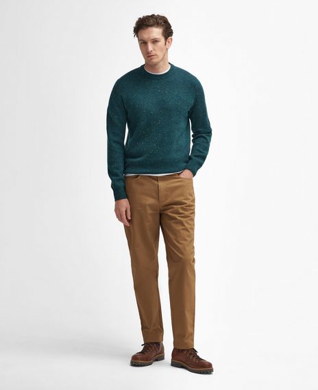 Barbour Suede Sateen Regular Trousers — Sandstone