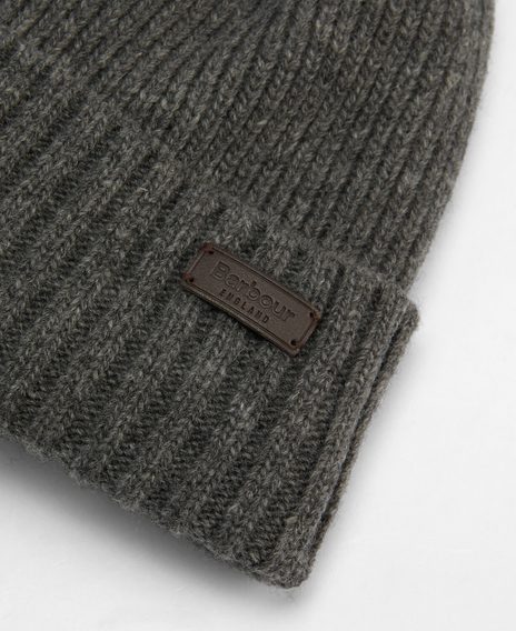 Barbour Carlton Beanie & Gloves Gift Set — Grey Marl