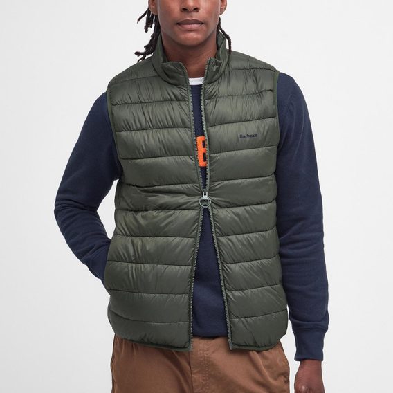 Barbour Bretby Puffer Gilet — Olive