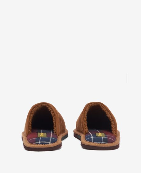 Barbour Everitt Mule Slippers — Camel