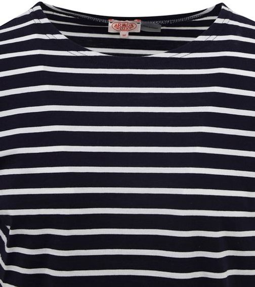 Armor Lux Breton Striped T-Shirt — Navy