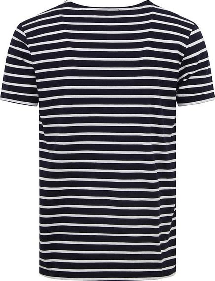 Armor Lux Breton Striped T-Shirt — Navy