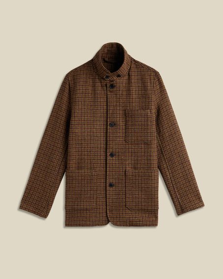 Portuguese Flannel Working Blazer Wool — Pied Poule