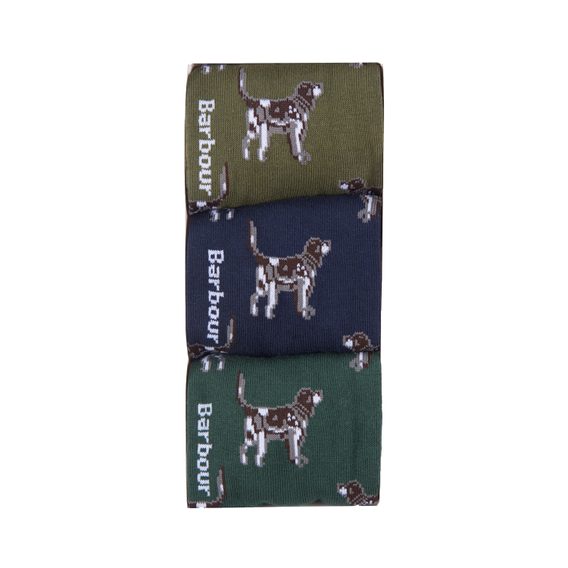 Barbour Pointer Dog Socks Gift Box — Mixed