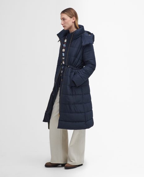 Barbour Mannue Puffer Jacket — Navy