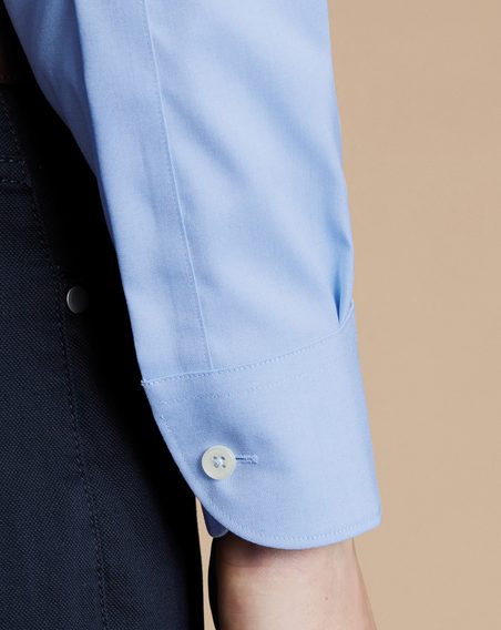 Charles Tyrwhitt Button-Down Non-Iron Oxford Shirt — Sky Blue
