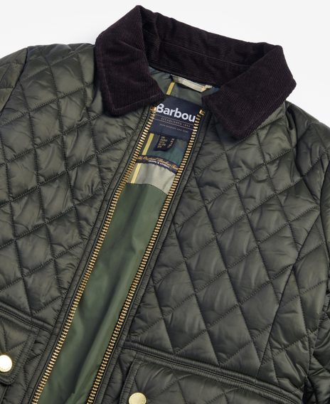 Barbour Beadnell Fitted Quilted Jacket — Sage