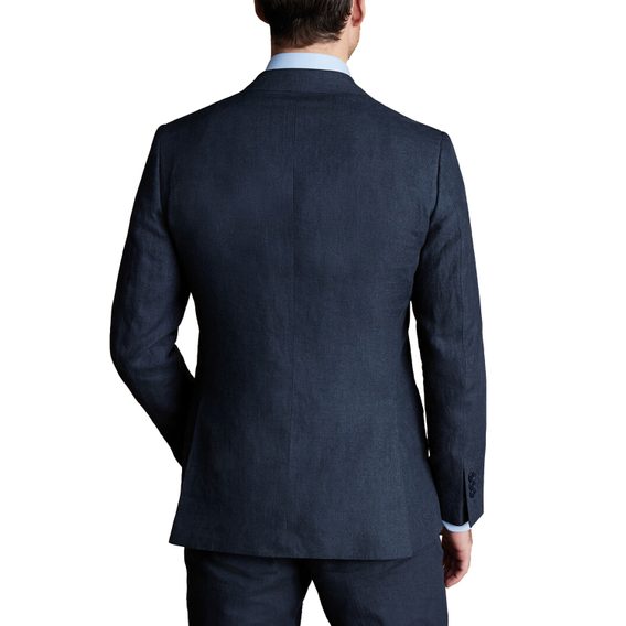 Charles Tyrwhitt Linen Jacket — Dark Navy