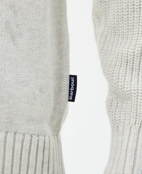 Barbour Steetley Roll-Neck Jumper — Whisper Classic White