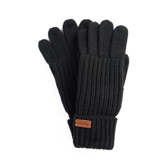 Barbour Saltburn Knitted Gloves — Classic Black