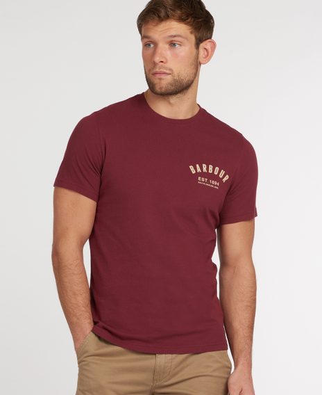 Памучна тениска Barbour Preppy Tee - Ruby