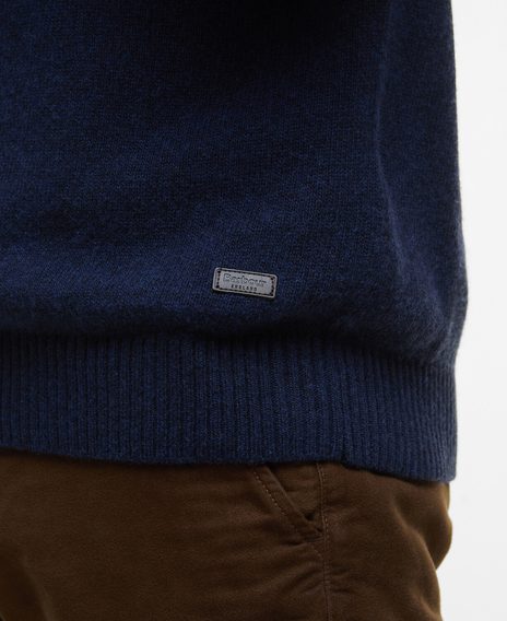 Barbour Kelp Roll-Neck Jumper — Navy