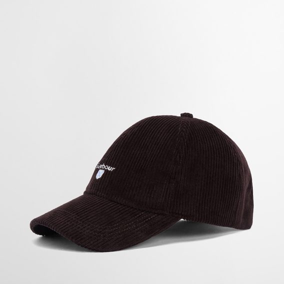 Barbour Preston Cord Cap — Brown