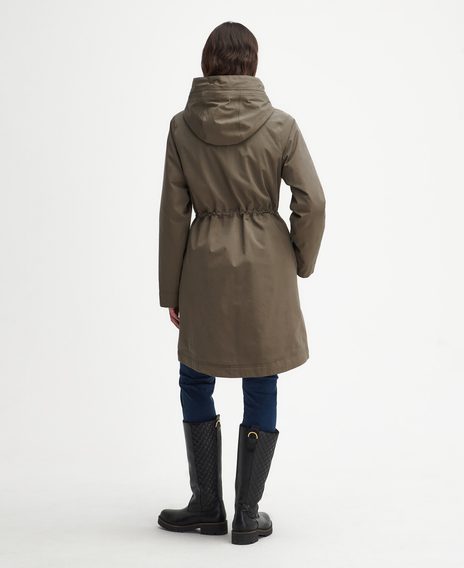 Barbour Bowlees Waterproof Jacket — Winter Moss