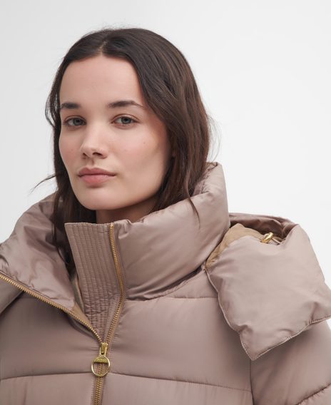 Barbour Mannue Puffer Jacket — Honey