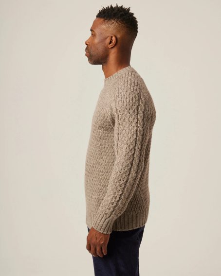 Peregrine Winston Crew Jumper — Oak