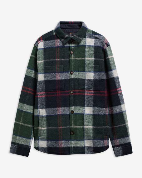 Barbour Woodlane Brushed Check Overshirt — Loch Tartan