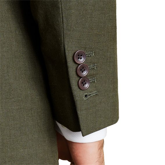 Charles Tyrwhitt Linen Jacket — Olive