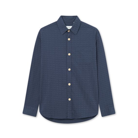 forét — Map Seersucker Shirt