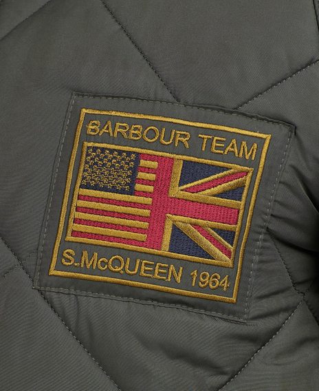 Barbour International Steve McQueen Quilted Merchant — Sage