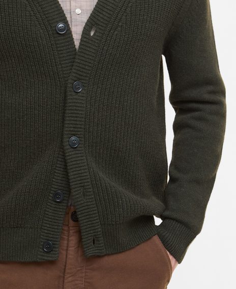 Barbour Mainland Cardigan — Olive