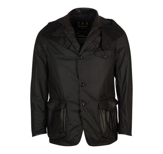 Voskovaná bunda Barbour Gold Standard Supa-Commander - černá