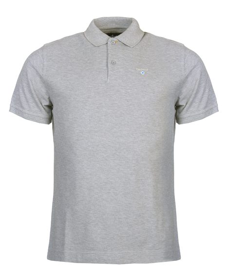 Barbour Sports Polo Shirt — Grey Marl