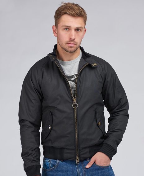 Barbour International Steve McQueen™ Merchant Wax Jacket - Black