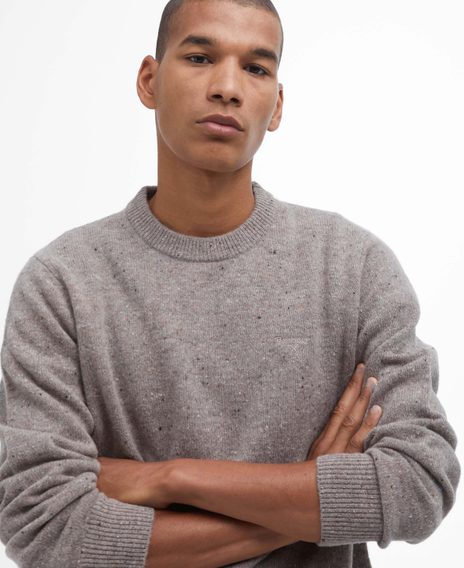 Barbour Tainsbury Crew Neck Jumper — Stone